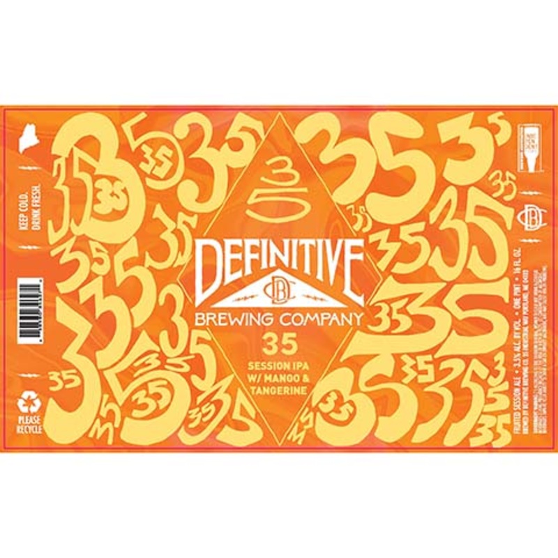 Definitive 35 Mango Tangerine Session IPA 16OZ SINGLE CAN