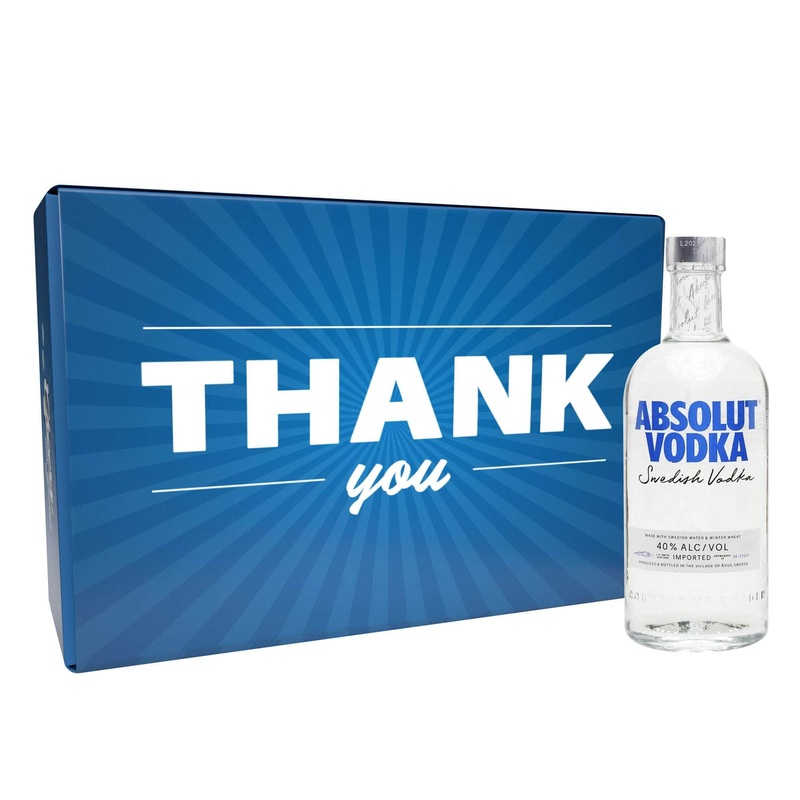 Thank You Liquor Gift Basket – Choose Your Liquor Captain Morgan Spiced Rum