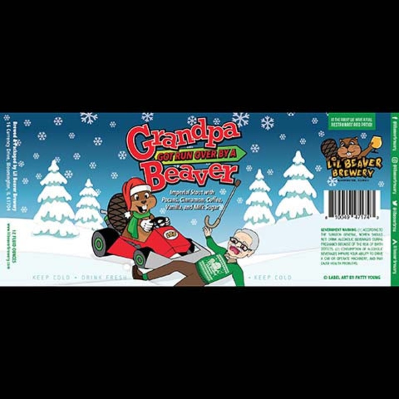 Lil Beaver Grandpa Got Run Over By A Beaver Imperial Stout 12OZ SINGLE CAN