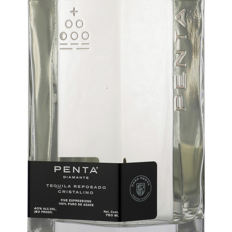 PENTA TEQUILA DIAMENTE REPOSADO CRISTALINO 80 W/ GIFT BOX 750ML 750ML