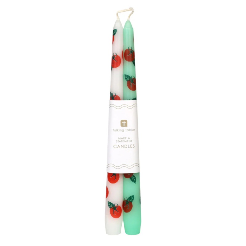 Tomato Taper Candles by Talking Tables