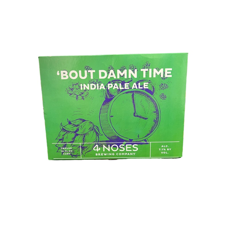 4 Noses ‘Bout Damn Time IPA 12 Pack Cans