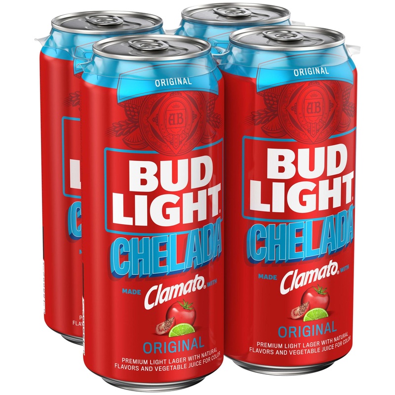 Beer DOM Bud Light Cans 16oz 4pk Chelada