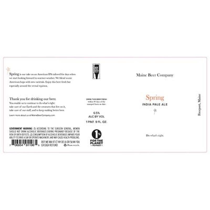 Maine Spring IPA 500ML BTL