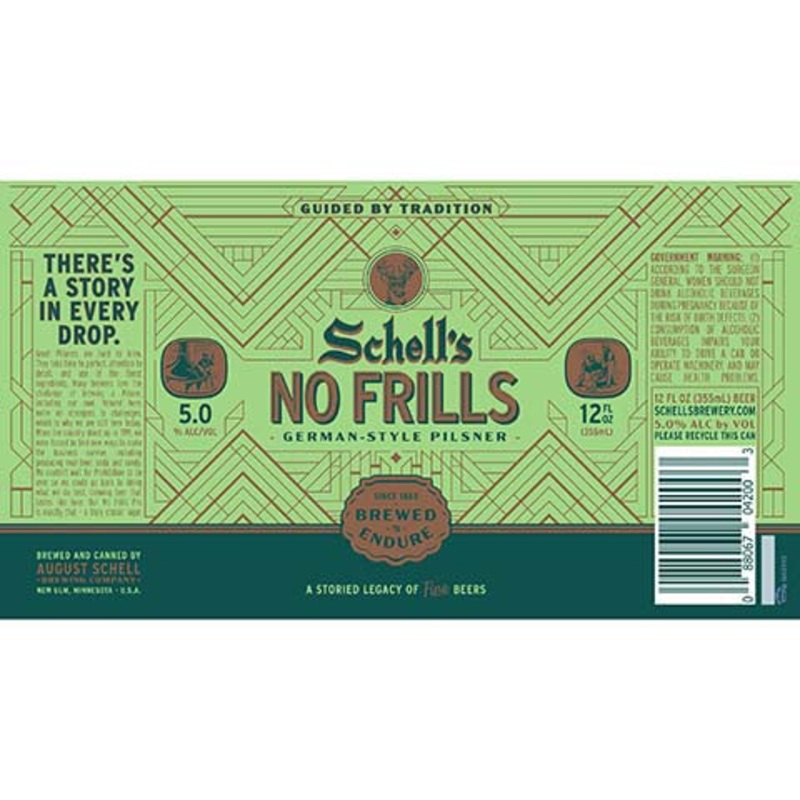 Schell’s No Frills German Pilsner 12OZ SINGLE CAN