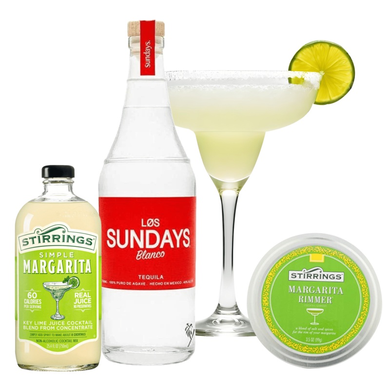 Los Sundays Tequila Margarita Gift Basket Cheers