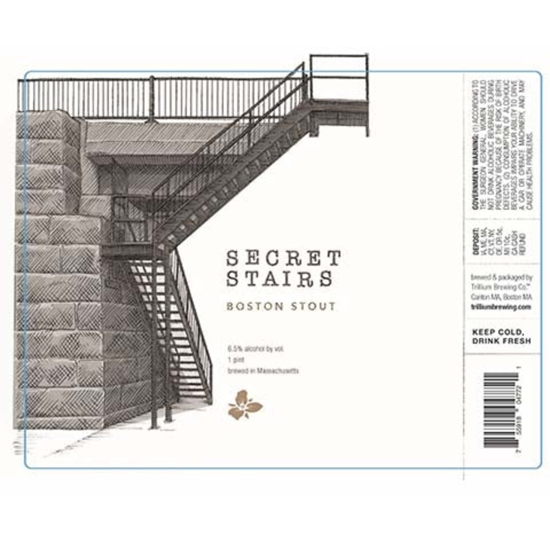 Trillium Secret Stairs Boston Stout 16OZ SINGLE CAN