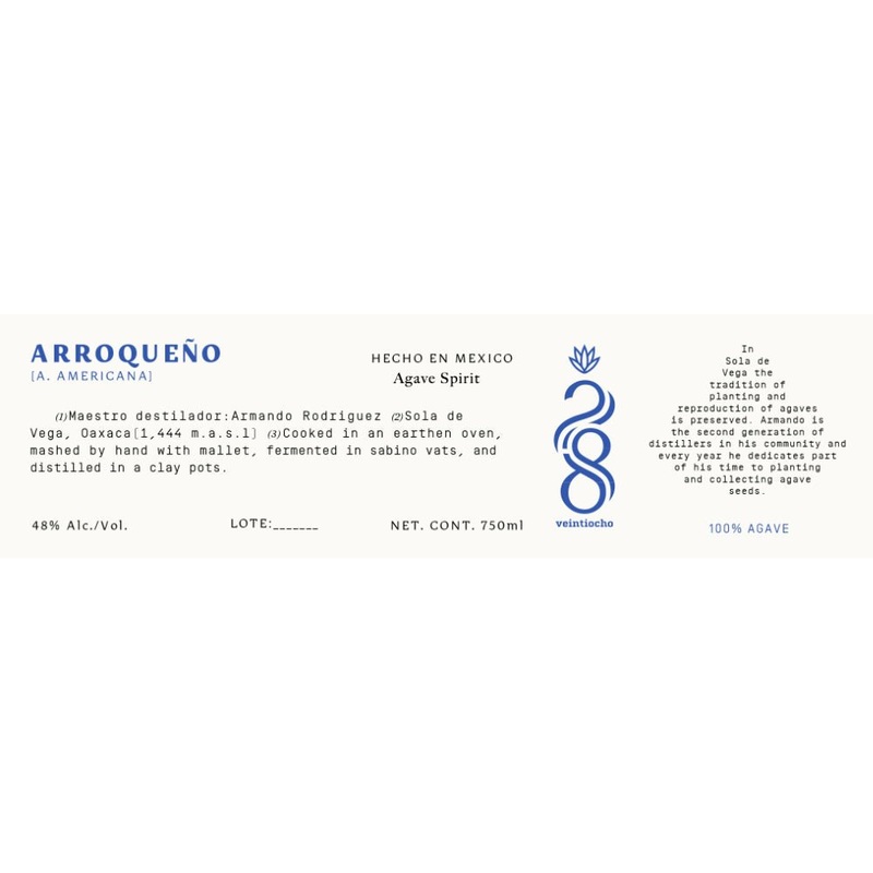 Veintiocho Arroqueno Agave Spirit