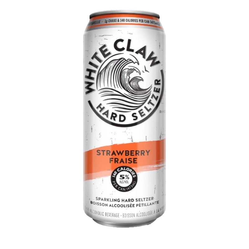 WHITE CLAW HARD SELTZER STRAWBERRY 473ML CAN @ Southgate [1052145] 473 ml
