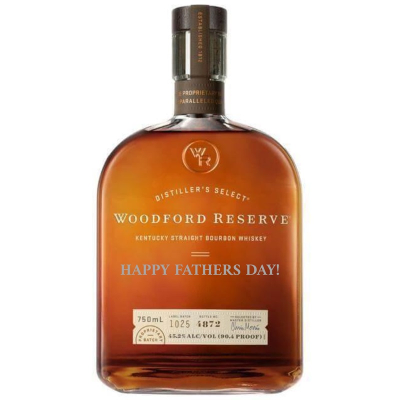 Woodford Reserve Bourbon “HAPPY FATHERS DAY!” Engraved Bottle 2025