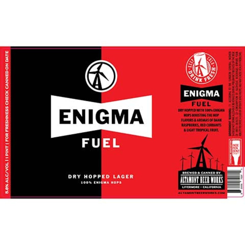Altamont Enigma Fuel Lager 16OZ SINGLE CAN