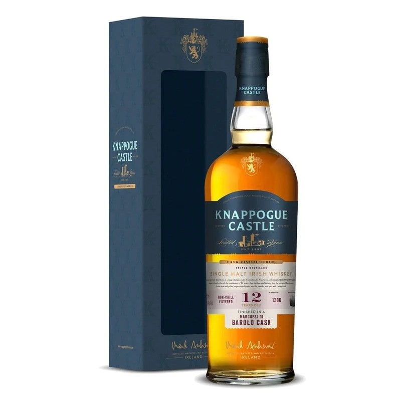 Knappogue Castle 12 Year Old Marchesi Di Barolo Cask Finish Single Malt Irish Whiskey 750ML BTL