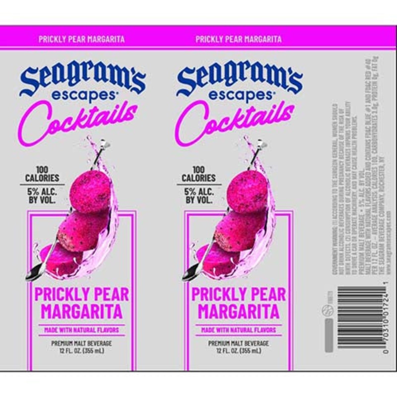Seagrams Cocktails Prickly Pear Margarita 12OZ SINGLE CAN