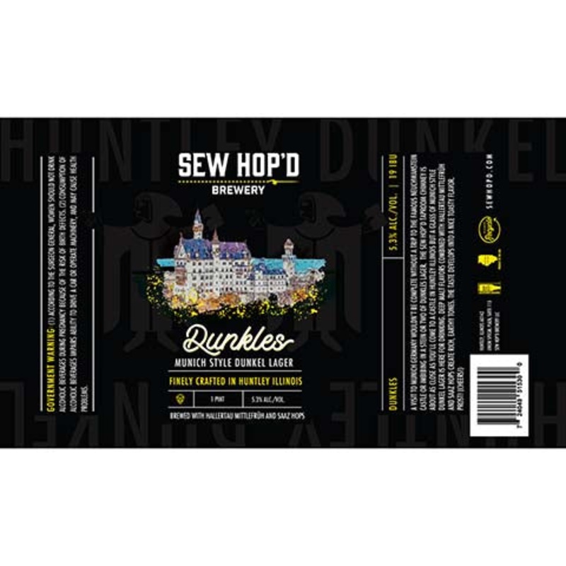 Sew Hop’d Dunkles Munich Dunkel Lager 16OZ SINGLE CAN