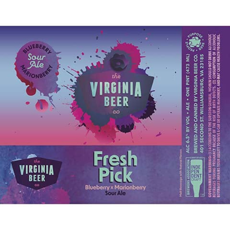 The Virginia Beer Fresh Pick Sour Ale 16OZ SINGLE CAN