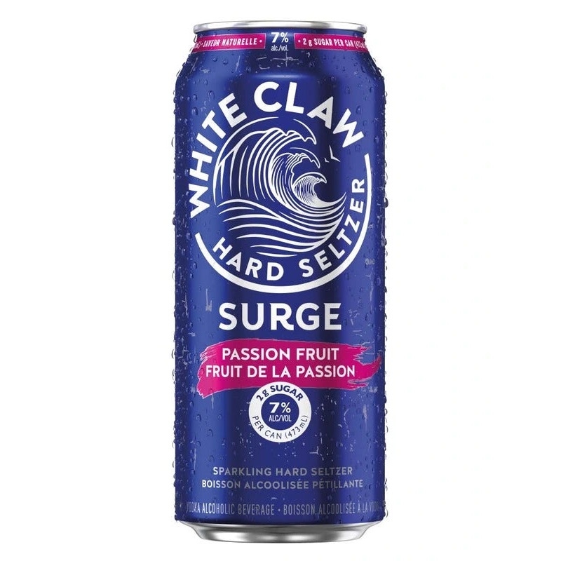 WHITE CLAW HARD SELTZER SURGE PASSION FRUIT 473ML CAN @ Lethbridge [1056597] 473 ml