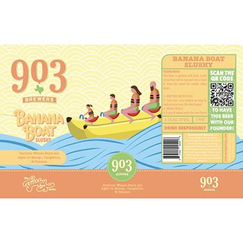 903 Brewers Banana Boat Slushy Berliner Weisse Ale 16OZ SINGLE CAN