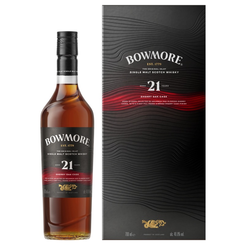 BOWMORE 21YR SHERRY OAK ISLAY SINGLE MALT SCOTCH 700ML @ Windermere [1057132] 700 ml