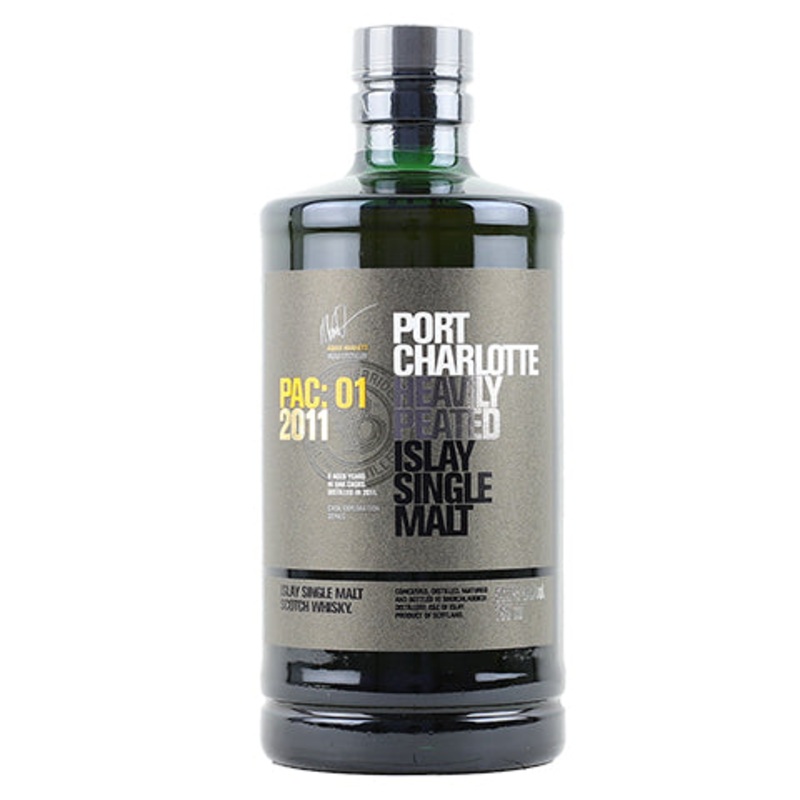 Bruichladdich Port Charlotte Cask PAC 01 Heavily Peated 8-Year Old Single Malt Scotch Whisky 750ML BTL