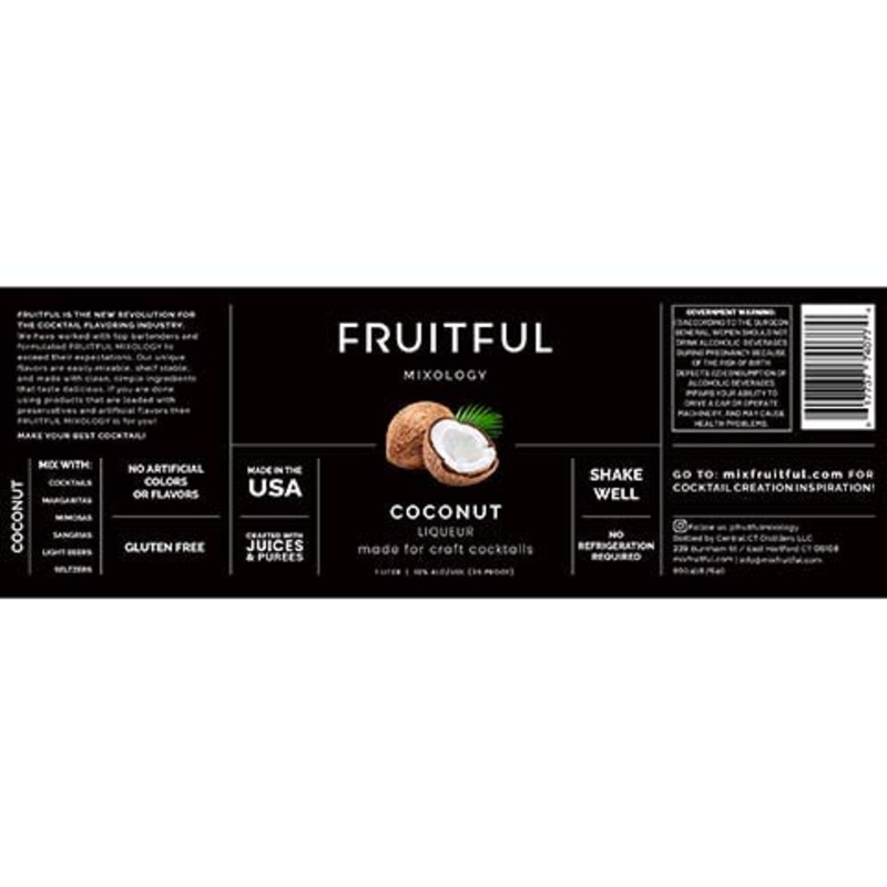 Fruitful Mixology Coconut Liqueur 1L BTL