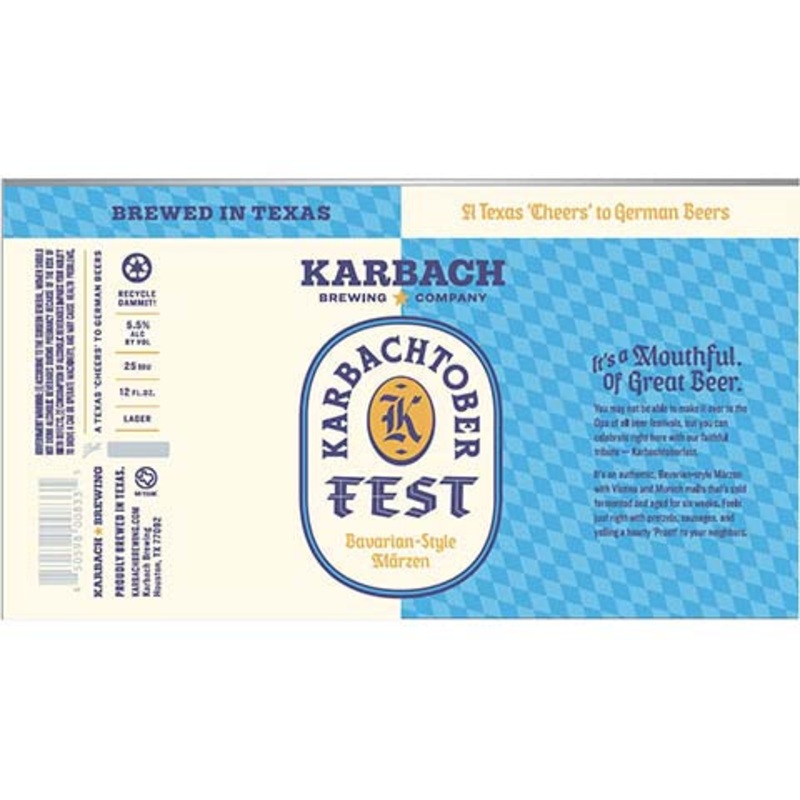 Karbach Karbachtober Fest Bavarian Marzen 12OZ SINGLE CAN