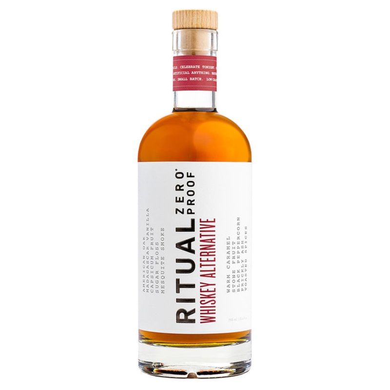 RITUAL ZERO PROOF WHISKEY ALTERNATIVE NON-ALCOHOLIC SPIRIT 750ML 750ML