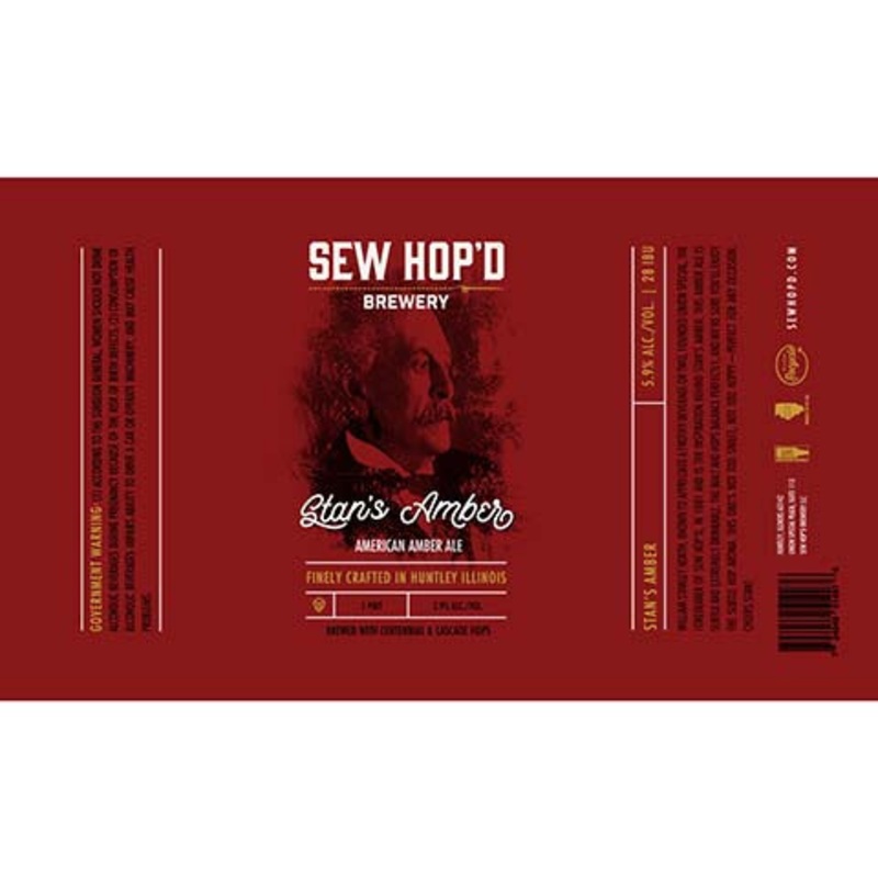 Sew Hop’d Stan’s Amber Ale 16OZ SINGLE CAN
