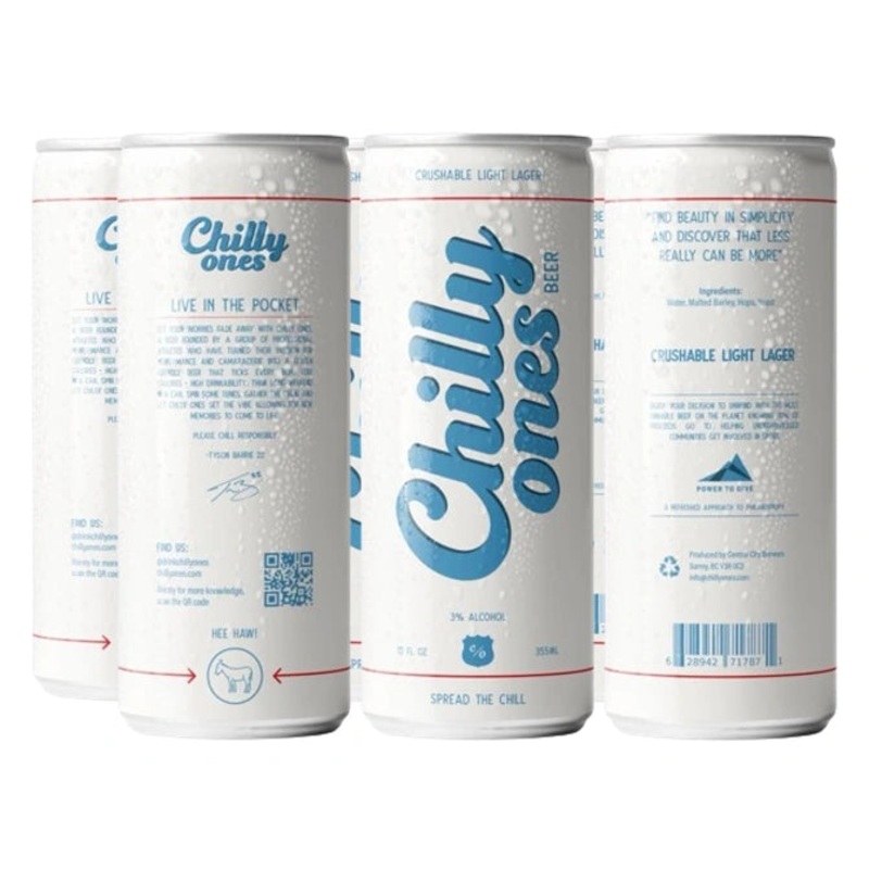 CHILLY ONES CRUSHABLE LIGHT LAGER BEER 355ML 6PK CAN @ Windermere [1053377] 2130 ml