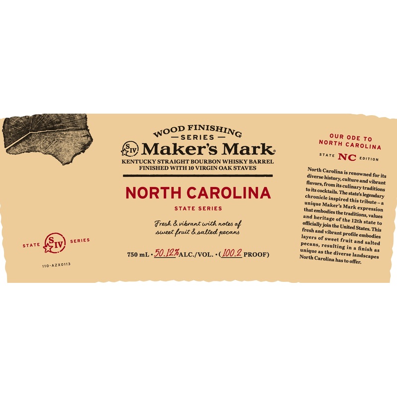 Makers Mark Wood Finishing Series North Carolina State Edition 750ml