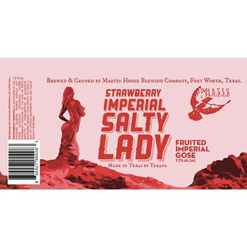 Martin House Strawberry Imperial Salty Lady Fruited Imperial Gose 12OZ SINGLE CAN