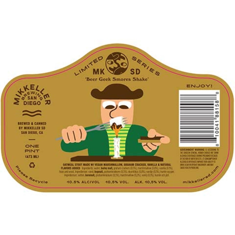 Mikkeller Beer Geek Smores Shake Oatmeal Stout 16OZ SINGLE CAN