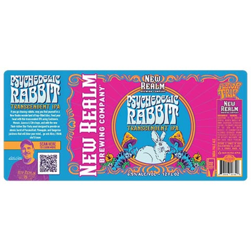 New Realm Psychedelic Rabbit IPA 12OZ SINGLE CAN