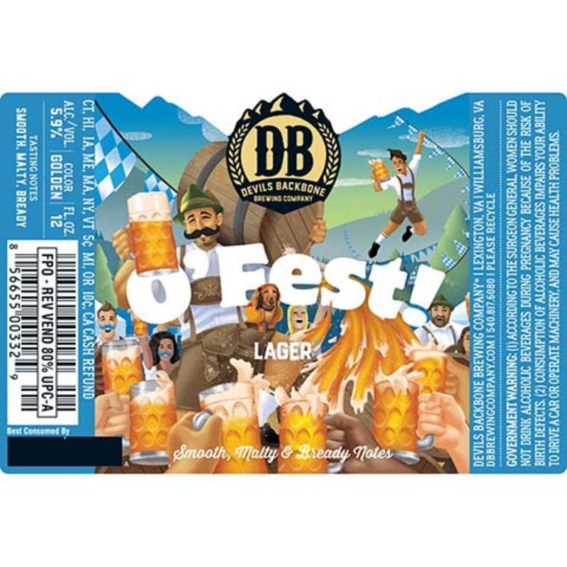 Devil’s Backbone O’ Fest! Lager 12OZ CAN