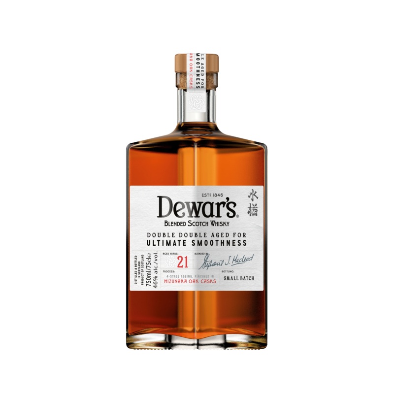 DEWARS 21YR DOUBLE DOUBLE MIZUNARA CASK SCOTCH 750ML @ Southgate [1055884] 750 ml