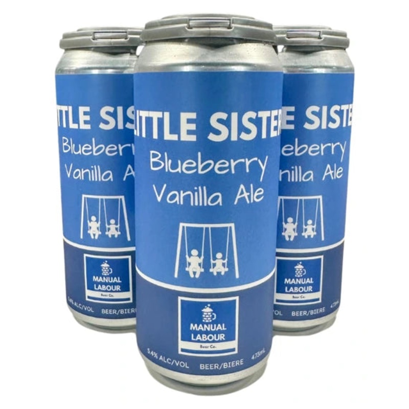 MANUAL LABOUR LITTLE SISTER BLUEBERRY VANILLA 473ML 4PK CAN @ Windermere [1053384] 1892 ml