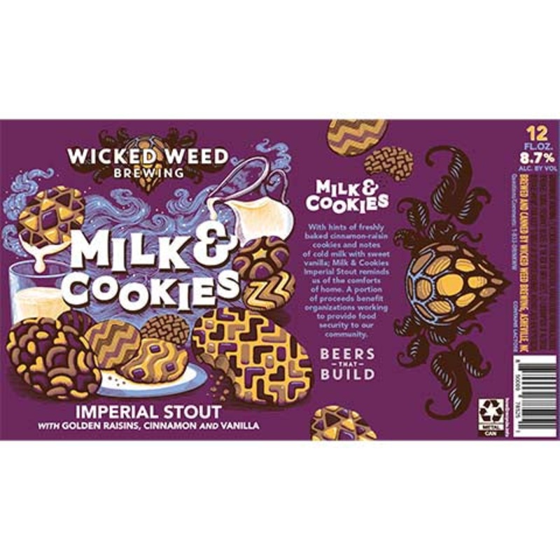 Wicked Weed Milk & Cookies Imperial Stout 12OZ SINGLE CAN