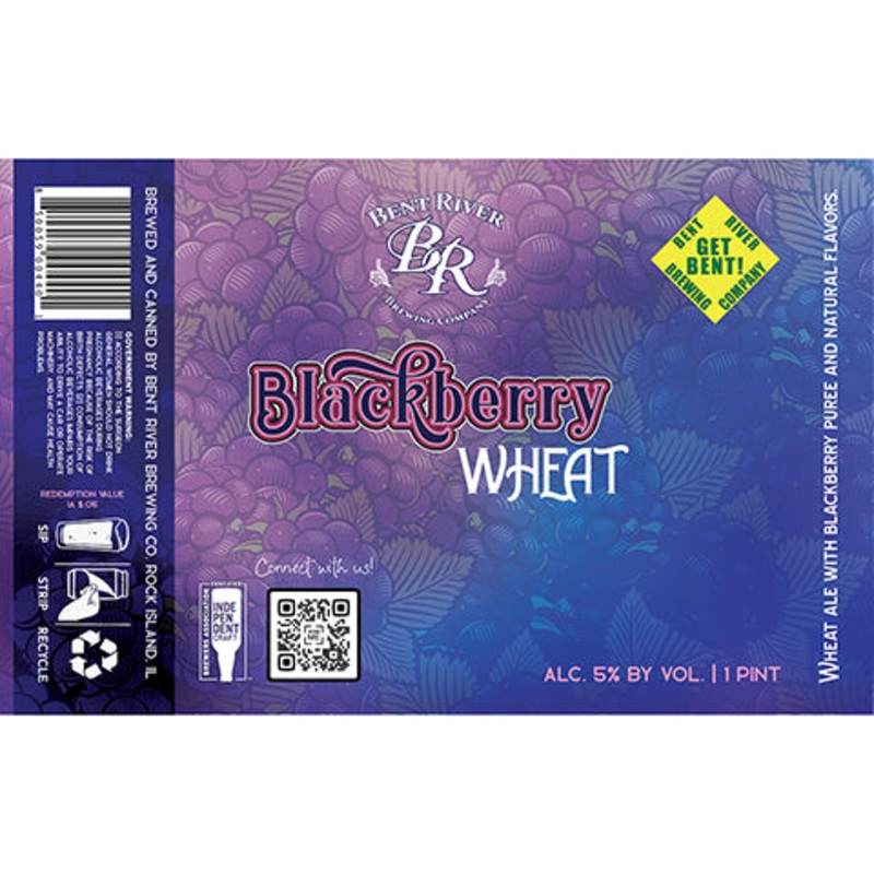 Bent River Blackberry Wheat 16OZ SINGLE CAN
