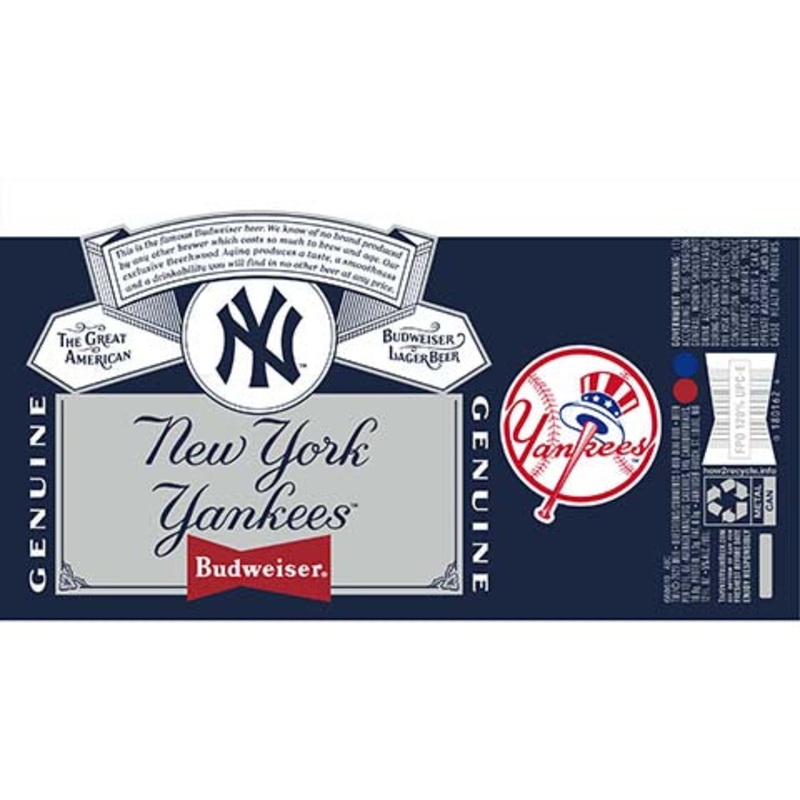 Budweiser New York Yankees 12OZ SINGLE CAN