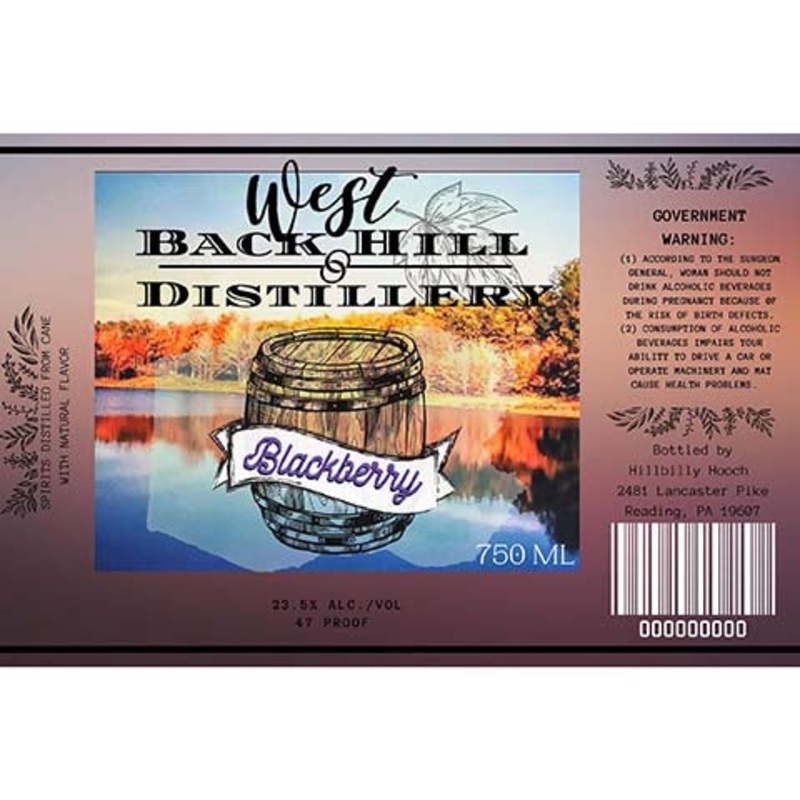 West Back Hill Blackberry 750ML BTL