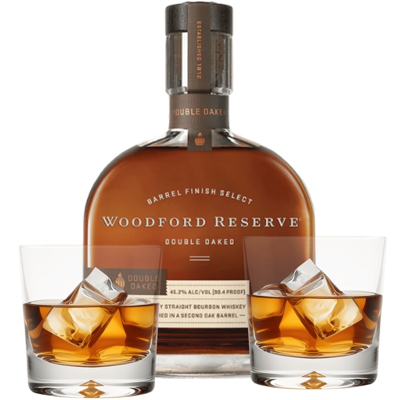 Woodford Reserve Double Oaked Bourbon Gift Set Cheers to You