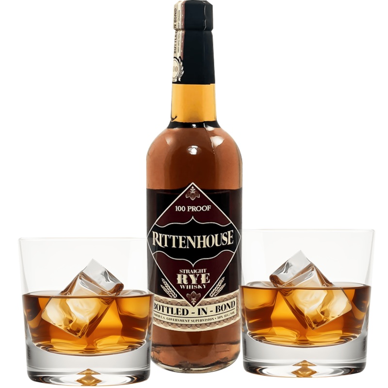 Rittenhouse Rye Whiskey Gift Set Cheers to You