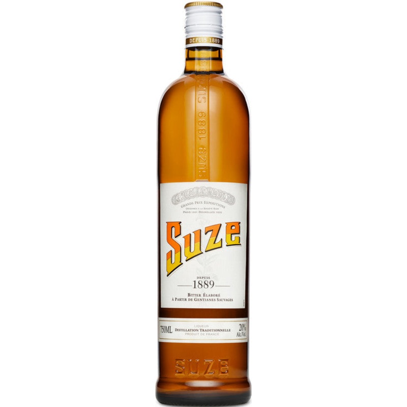 SUZE APERITIF BITTER ELABORE A PARTIR DE GENTIANES SAUVAGES 40 750ML 750ML