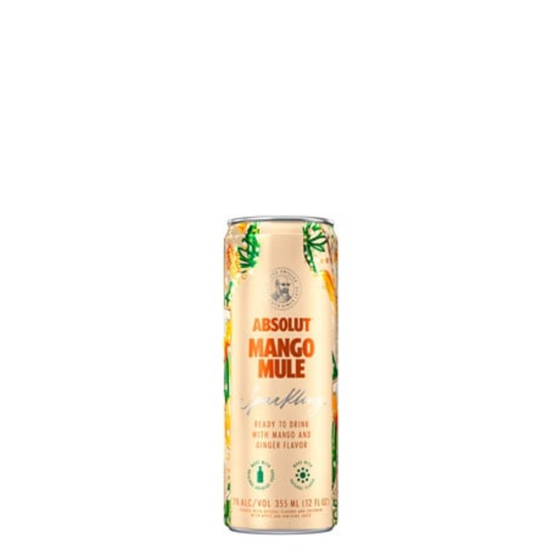 ABSOLUT MANGO MULE COCKTAIL  350 ML SINGLE CAN