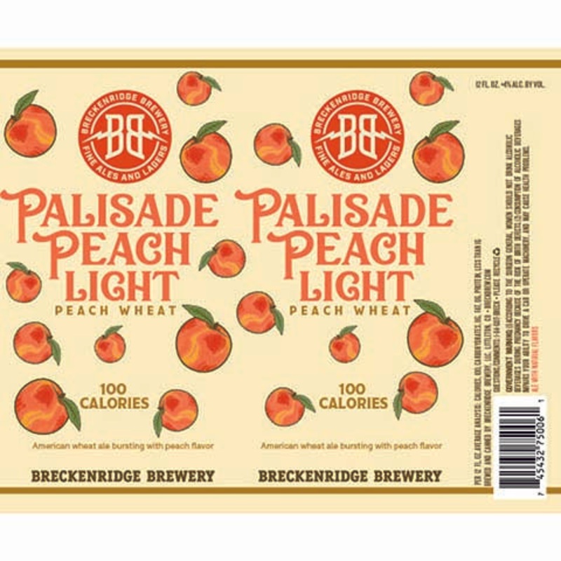 Breckenridge Palisade Peach Light Wheat Ale 12OZ SINGLE CAN