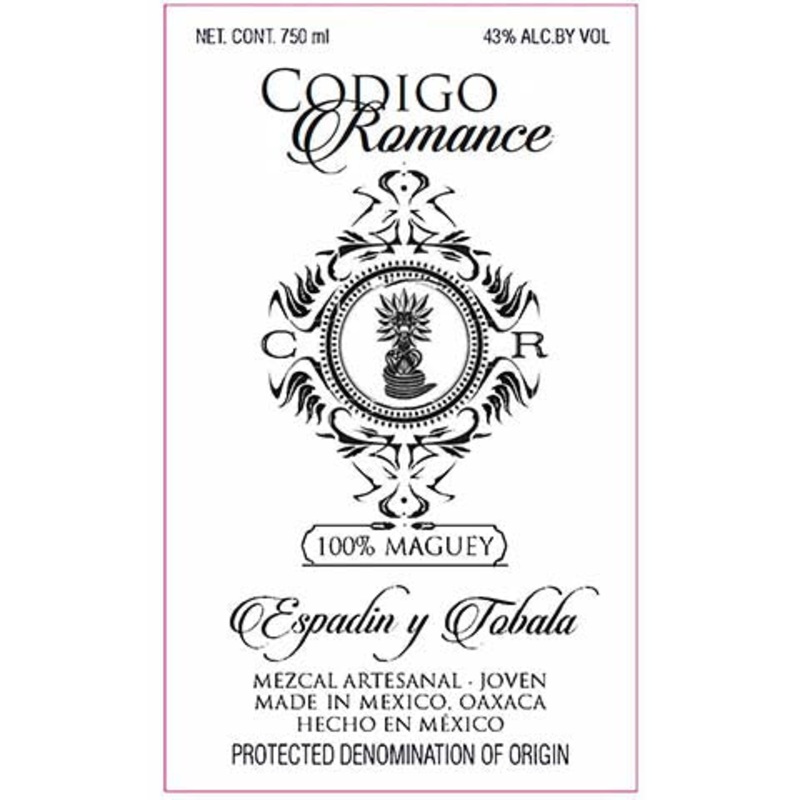 Codigo Romance Espadin y Tobala Mezcal 750ML BTL