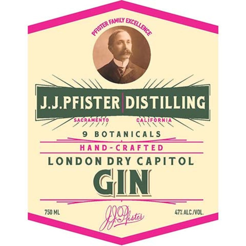 J.J. Pfister London Dry Capitol Gin 750ML BTL