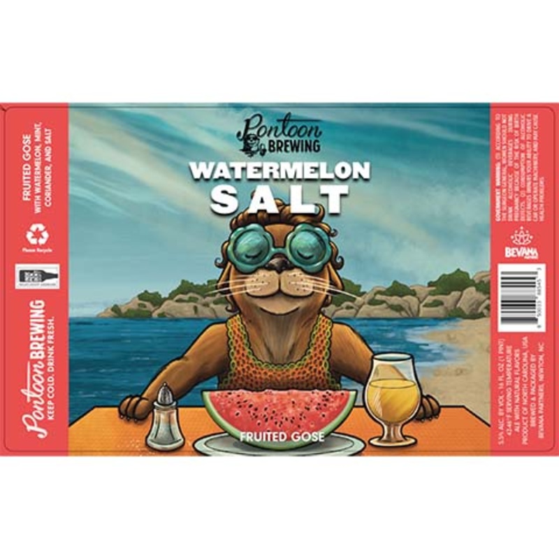 Pontoon Watermelon Salt Gose 16OZ SINGLE CAN