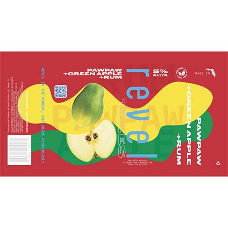Revel Pawpaw + Green Apple + Rum 12OZ SINGLE BTL
