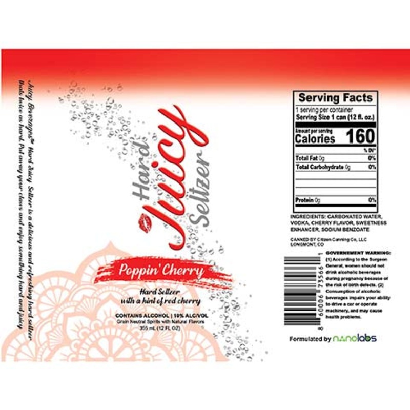 Juicy Poppin’ Cherry Hard Seltzer 12OZ SINGLE CAN