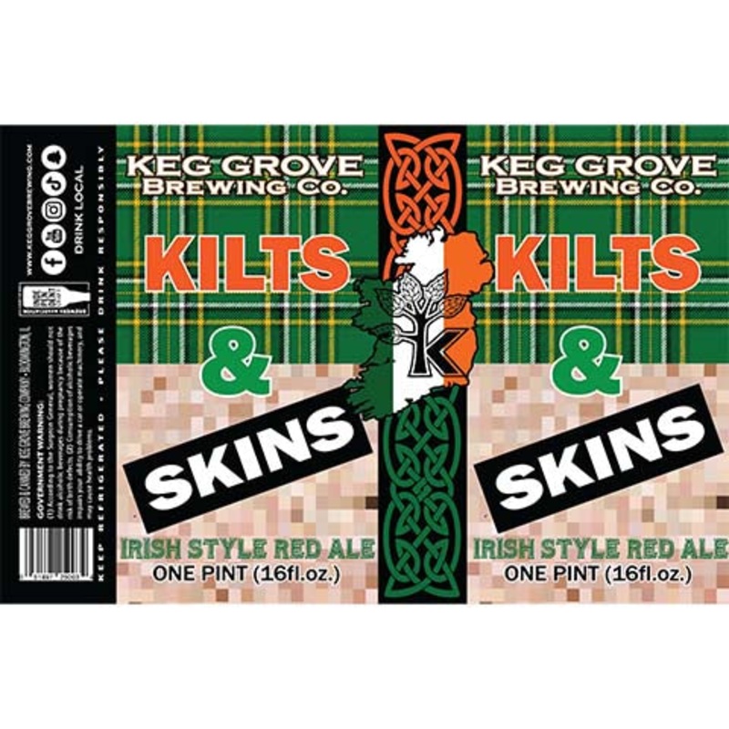 Keg Grove Kilts & Skins Irish Red Ale 16OZ SINGLE CAN